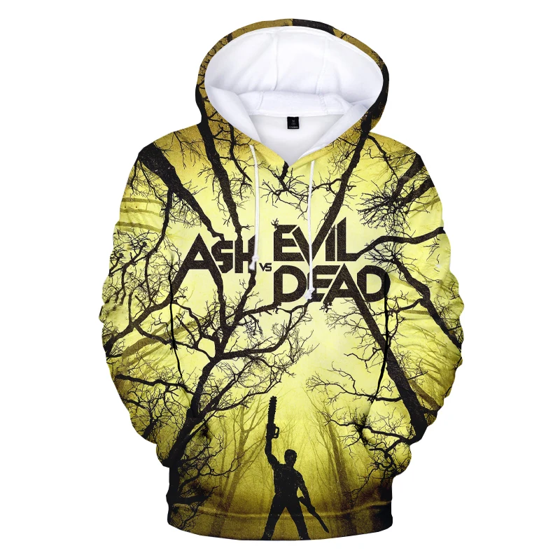 

2021 Horror Movies Ash VS Evil Dead 3D Printed Hoodies Men Women Sweatshirt Horror Harajuku Hip Hop Halloween Oversized Hoodies