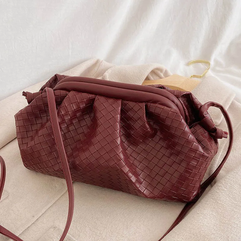 

Handbag Women Bags Designer 2021 Shoulder Pack Leather Weave Pattern Hand Bag Ladies Crossbody Bag Women Clutch Purse