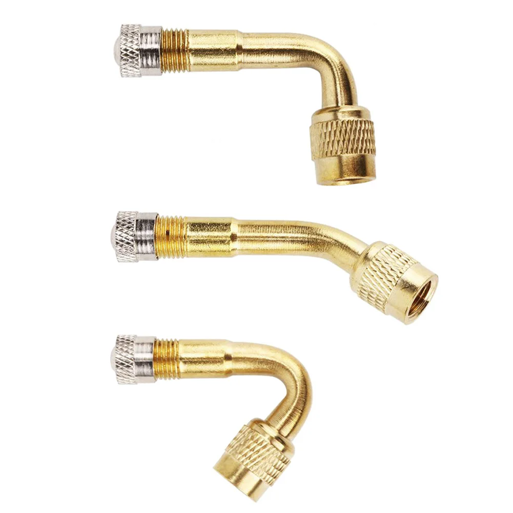 

6pcs/set 45 90 135 Degree Repair Truck Stem Extender Car Tyre Adapter Accessories Wear Resistant Motorcycle Copper