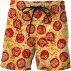 Новые мужские шорты с принтом сосисок, для вечеринок, еды, уличные шорты с эластичной талией, летние пляжные шорты
