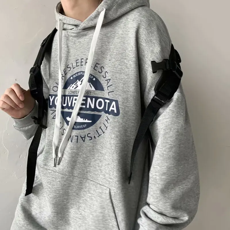 

Мужская толстовка с капюшоном, черный Повседневный пуловер с бархатным утеплителем, Осень-зима 2020