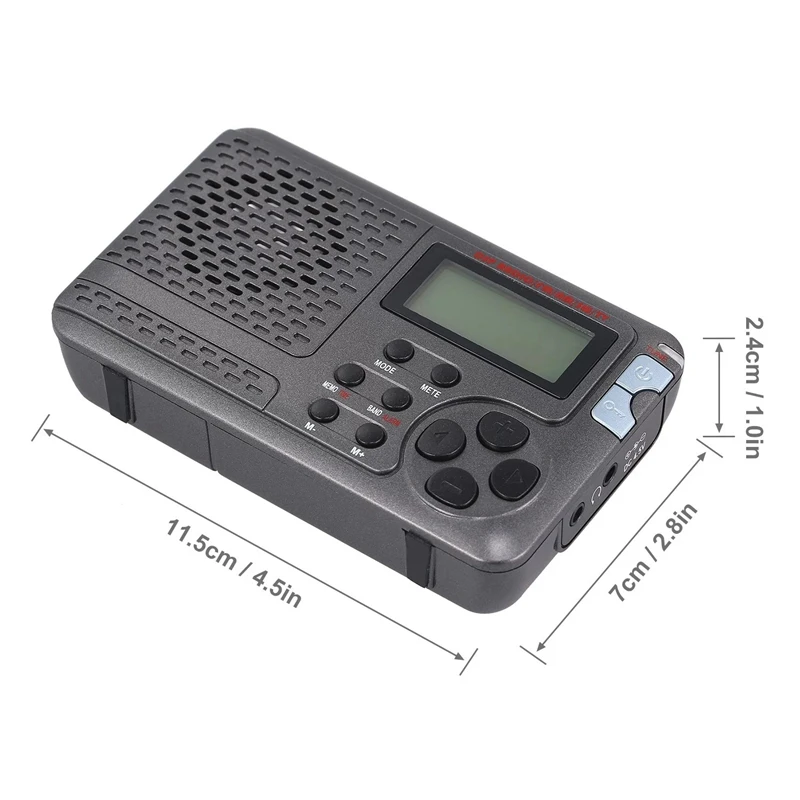 Портативное радио Am/Fm/Sw карманное с ЖК-дисплеем Sn многодиапазонный цифровой