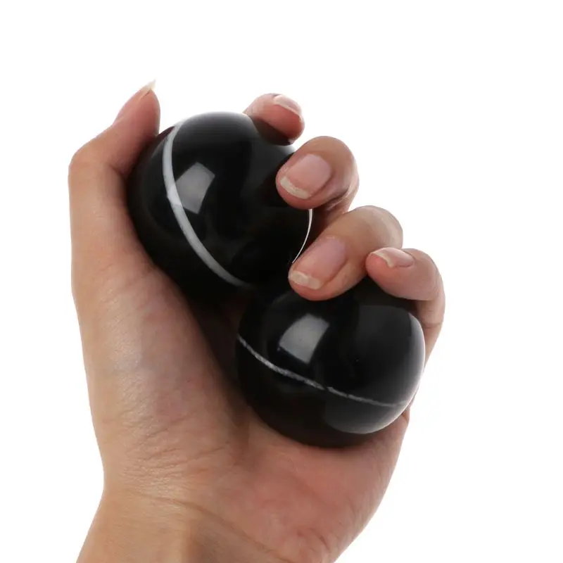 

50mm Asian Natural Black Obsidian Sphere Large Stone Needle Ball Healing Stone K1KB