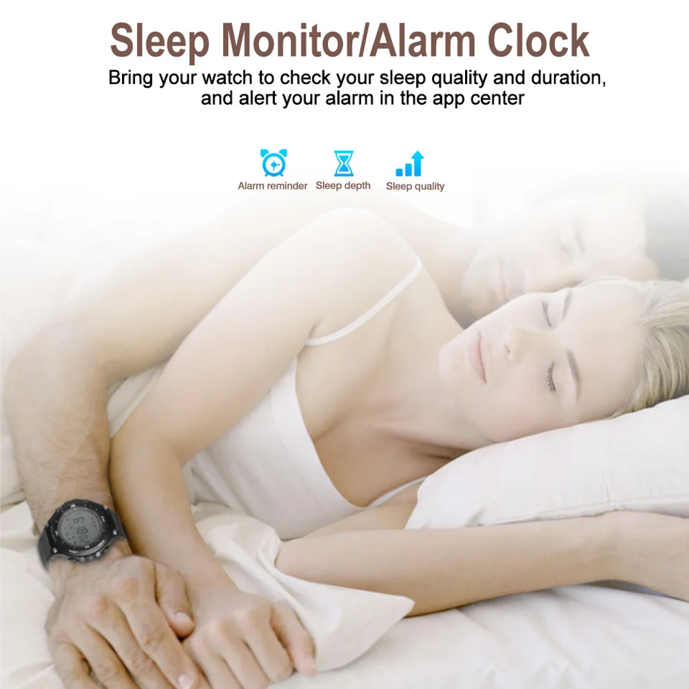 Умные часы с будильником наручные фитнес трекер наружные умные спортивные Bluetooth