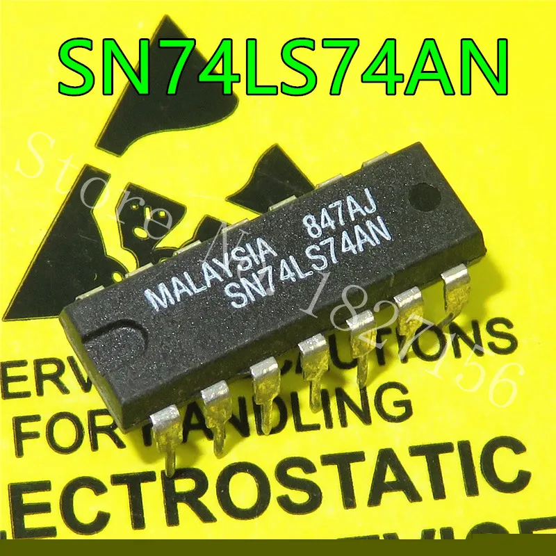 10 шт./лот SN74LS74AN SN74LS74N SN74LS74 DIP 14 новый оригинальный двойной D TYPE с положительным