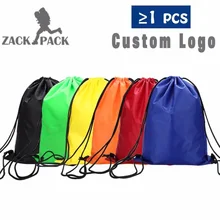 Zackpack сумка на шнурке спортивный водонепроницаемый рюкзак пакет карман на заказ Печать логотипа для мужчин женщин студентов