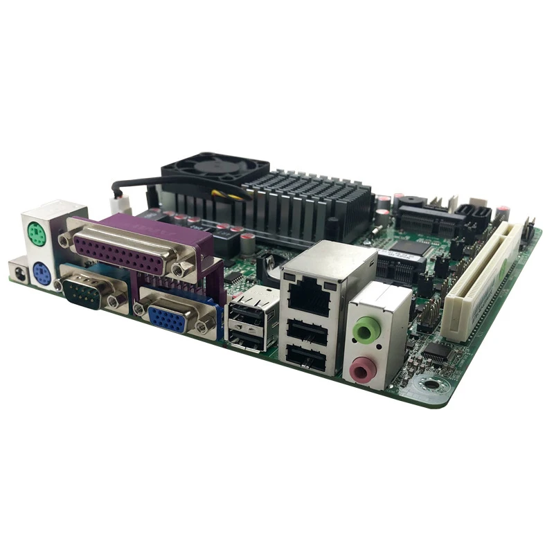Материнская плата Atom D525 Mini ITX для терминала POS ATM с 6 * COM VGA LVDS LPT|Промышленные