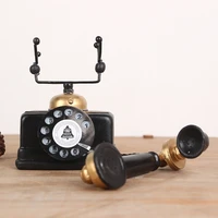 european retro vintage dial telephone ornaments home living room shop counter desktop home decorations gift