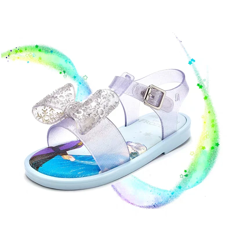 

Mini Melissa Girl Jelly Sandals Butterfly Knot Kids Sandals Ultragirl 2020 Original Children Beach Shoes Non-slip Melissa Shoes