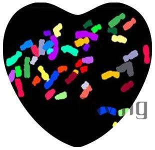 ZDYING 5 шт./лот разноцветное сердце любовь звезда в форме сердца стеклянный кабошон