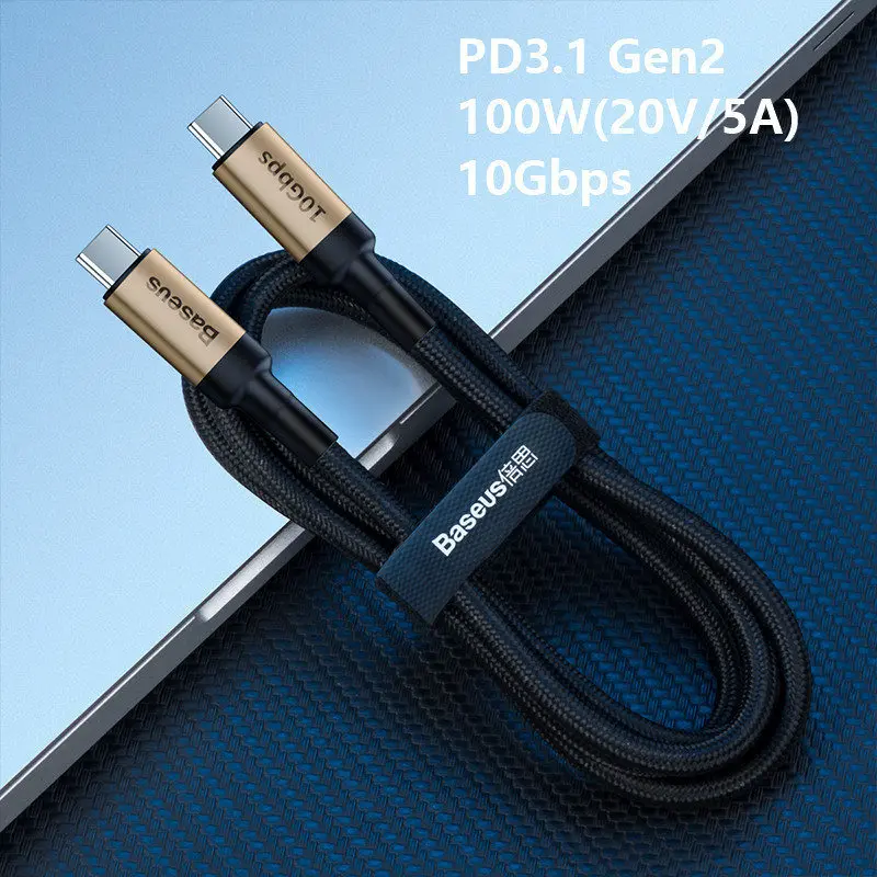 Baseus usb type C к USB C кабель для samsung S9 S8 Note 9 8 PD3.1 QC3.0 60 Вт Быстрое Зарядное устройство USB C кабель для Macbook Pro huawei P20 - Цвет: Синий