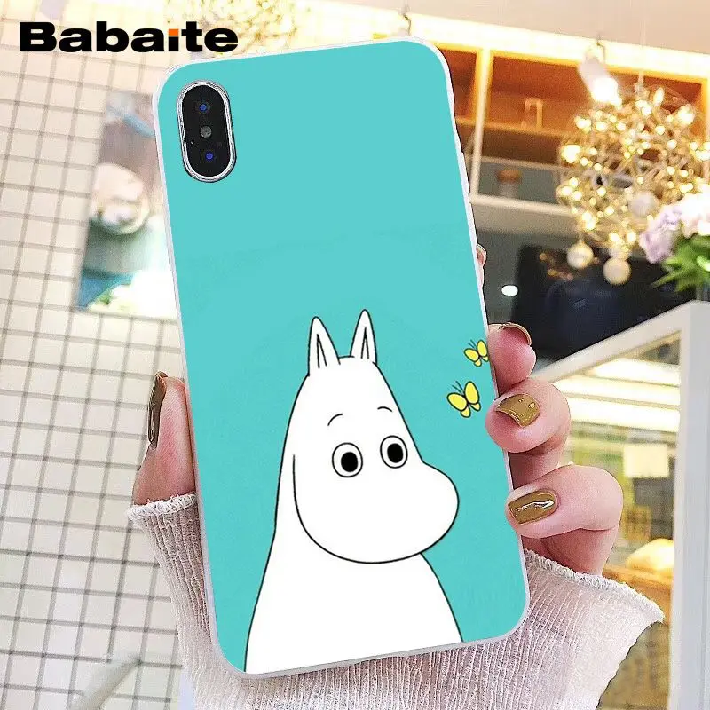 A12 Babaite мультфильм милый Муми-Тролль Бегемот чехол для телефона для iphone 11 Pro 11Pro Max 8 7 6 6S Plus X XS MAX 5 5S SE XR - Цвет: A12