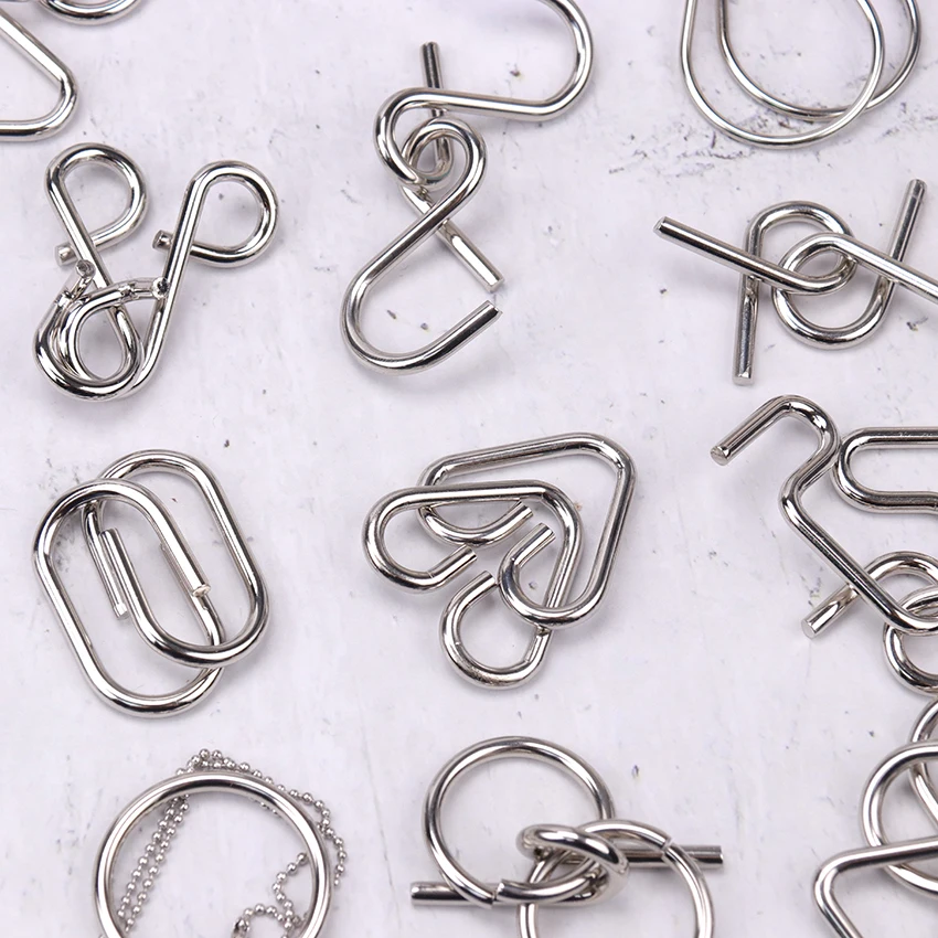 8 шт./компл. металлическая фотоголоволомка для детей и взрослых|Пазлы| |