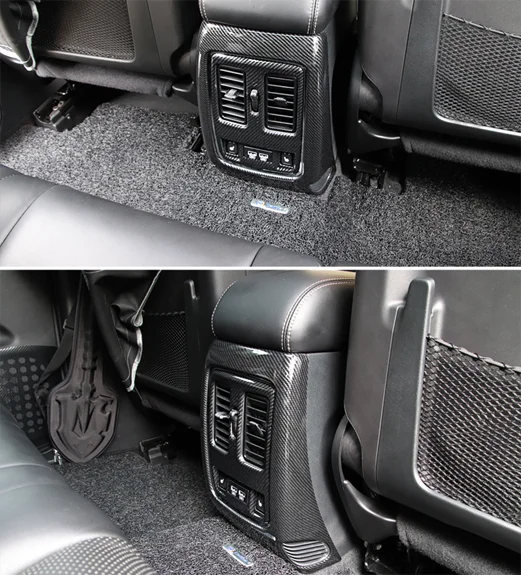 Отделка для автомобильного заднего вентиляционного отверстия из углеродного