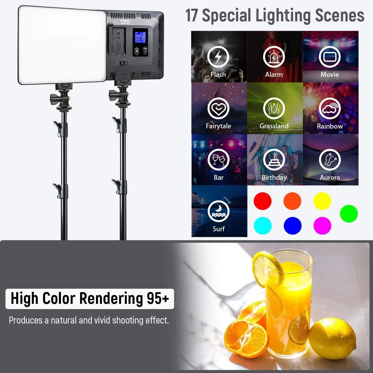 

Панесветильник Светодиодная лампа RGB, 2,4 ГГц, 2 шт./упаковка