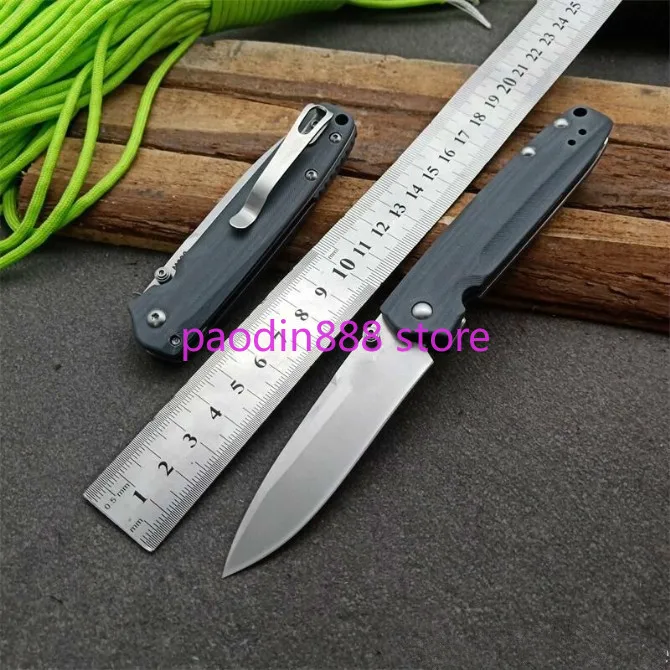 Складной нож бабочка 485 G10 + ручка из нержавеющей стали лезвие D2 карманный для