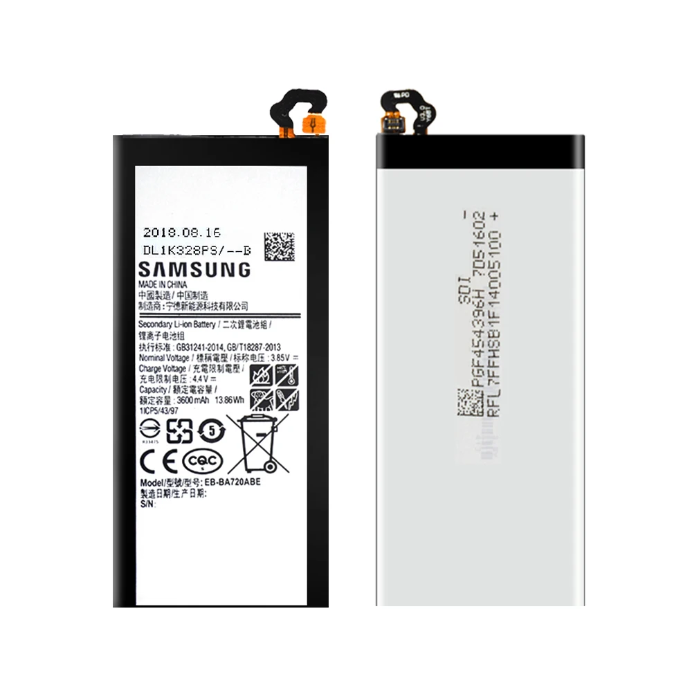 Аккумулятор для Samsung Galaxy A7 2017 A720 100% оригинальный аккумулятор A720F/DS A720F 3600 мАч