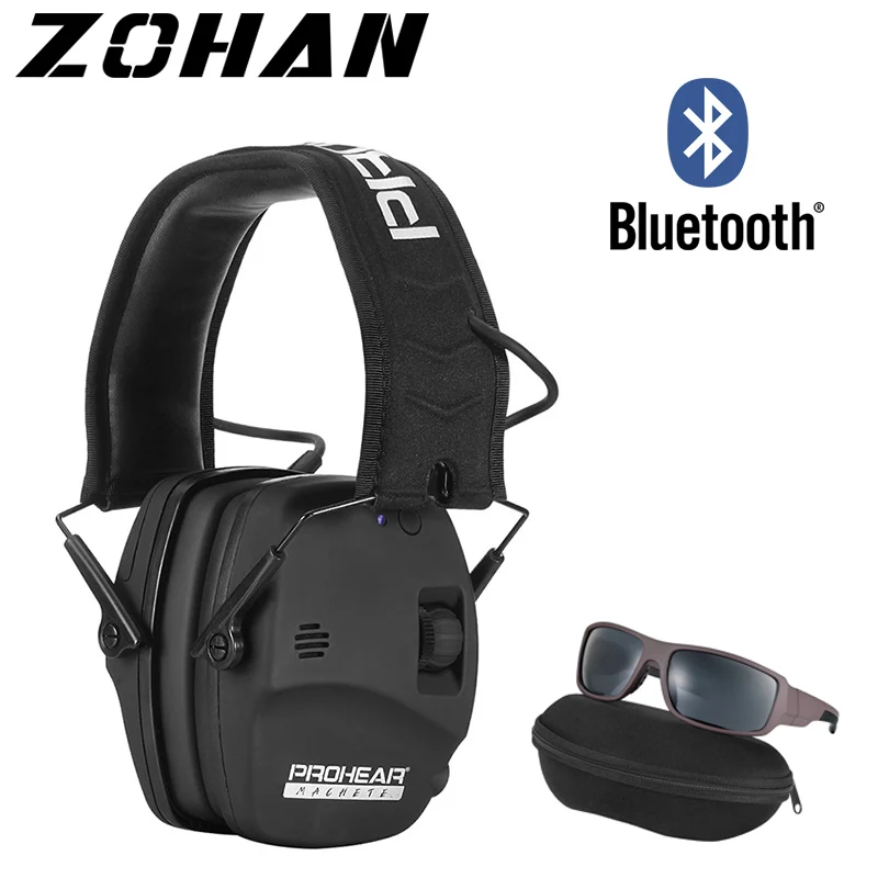 ZOHAN Защита уха электронная Bluetooth тактическая съемка гарнитура шумоподавление
