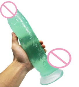 31CM Super Long Big Dildo Transparent Crystal Suction Cup Penis Thick Dick Sex Toy for woman Vaginal Masturbation Couples flirt