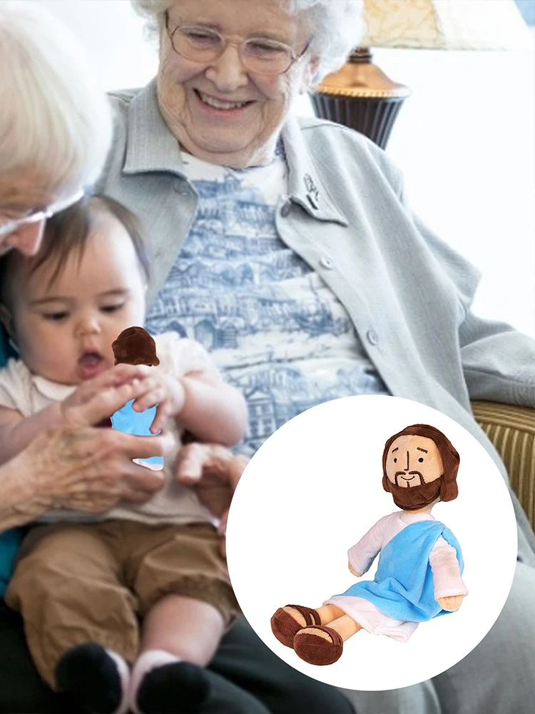 Кукла Плюшевая с Иисусом Классическая религиозная кукла религиозный реквизит