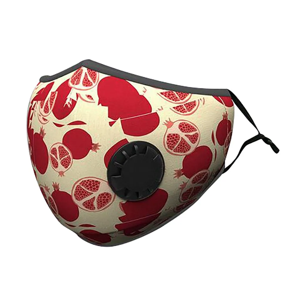 Воздухопроницаемая маска для рта унисекс защиты лица с клапаном PM2.5 Детские