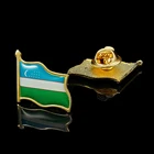 Позолоченный Флаг Средней Азии Узбекистана, булавка и значок