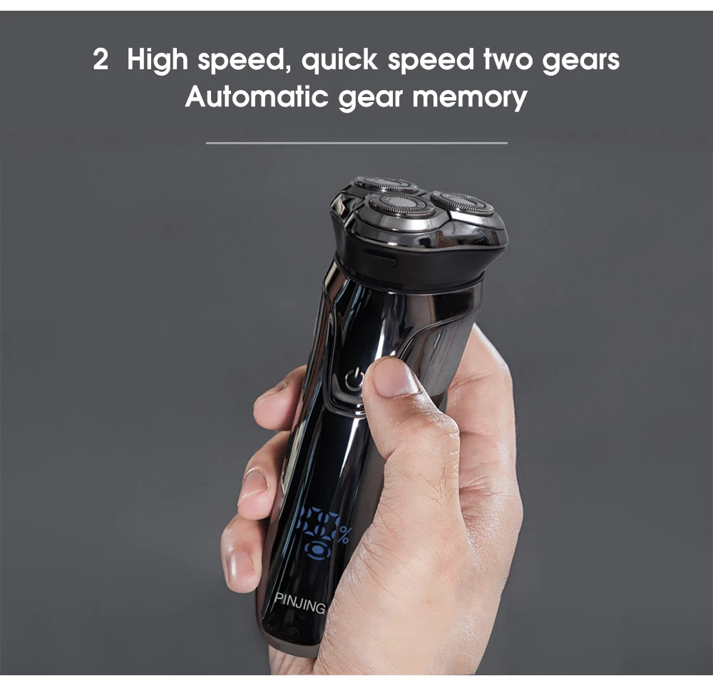 

Youpin Soocas Pinjing Wireless 3D Smart USB Charging Electric Razor Shaver IPX7 Waterproof Blocking Protection