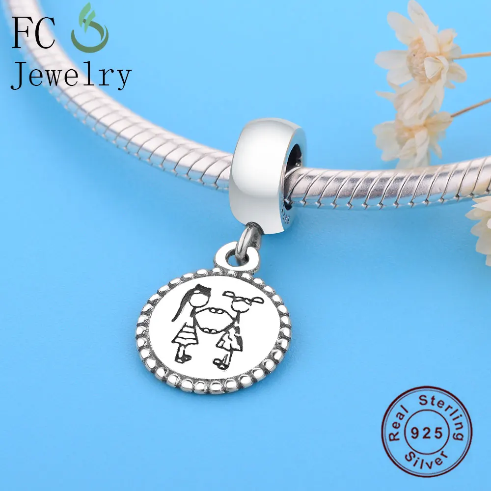 FC ювелирные изделия подходят оригинальные Pandora шармы браслет реальные