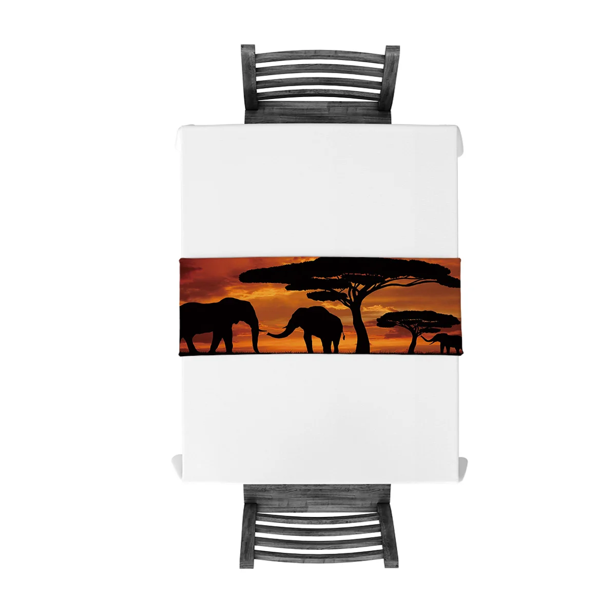 Современная настольная дорожка для свадебной кухни Африканский индийский слон