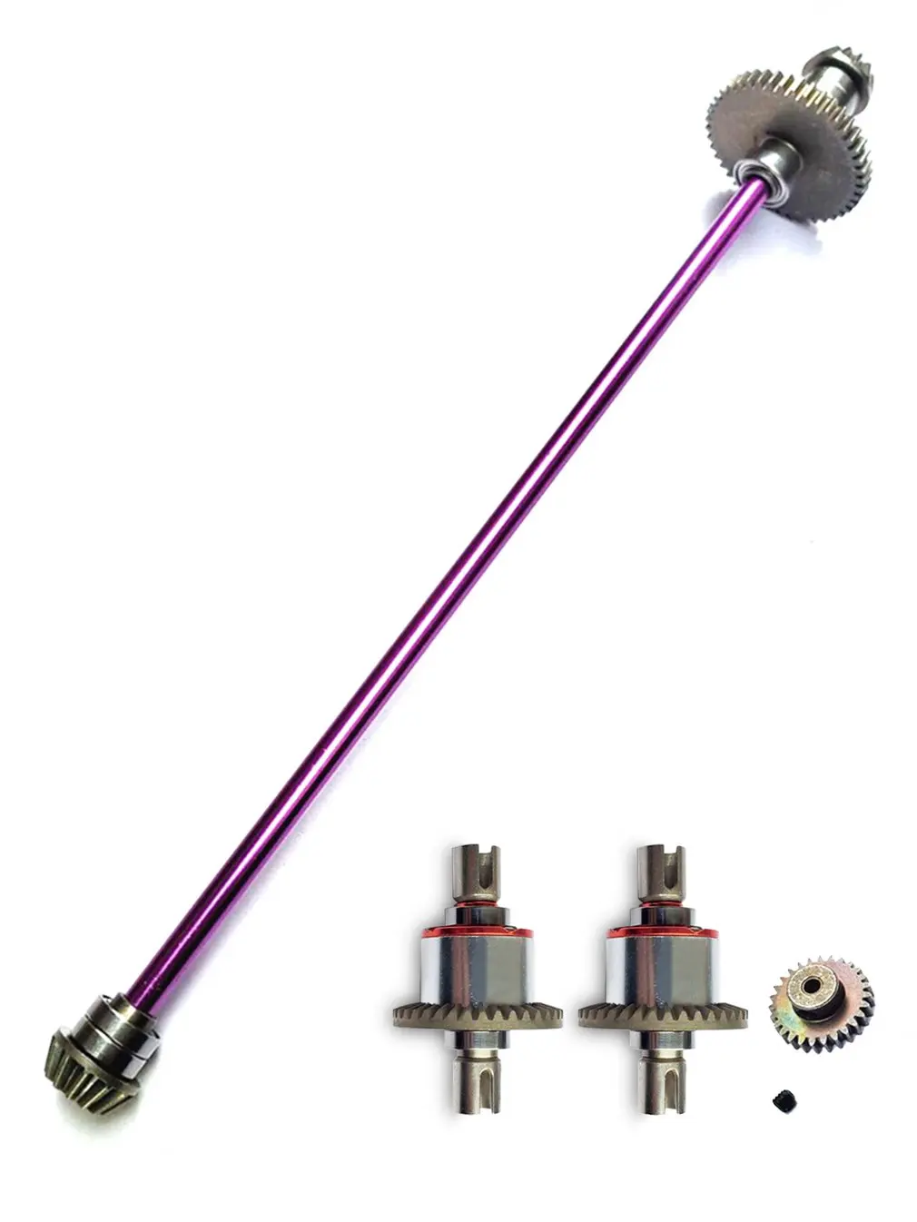 

Metal RC Car Spare Parts Main Central Axle Drive Shaft Differential Gear For WLtoys 124019 124018 1/12 RC Model