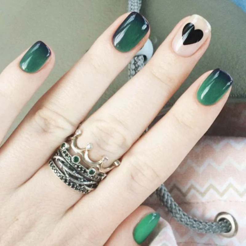 14 наконечников/лист полное покрытие наклейки для ногтей Обертывания DIY дизайна