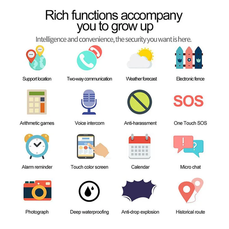 2019 дети анти потеря безопасный gps трекер SOS Вызов умные часы GSM телефон для Android