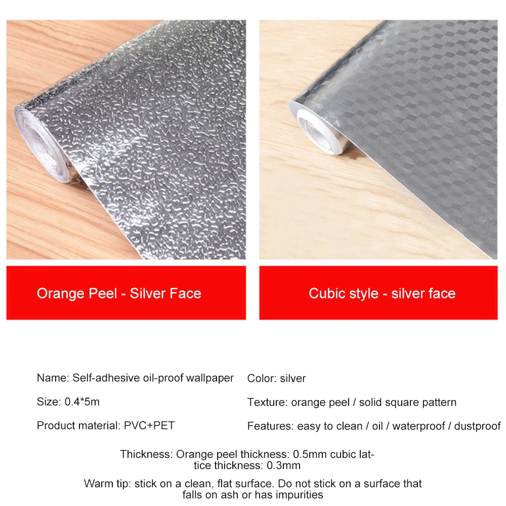 Kitchen Stickers Self Adhesive Oil Proof Stove Cabinet Waterproof Wall Wallpaper For Furniture | Дом и сад