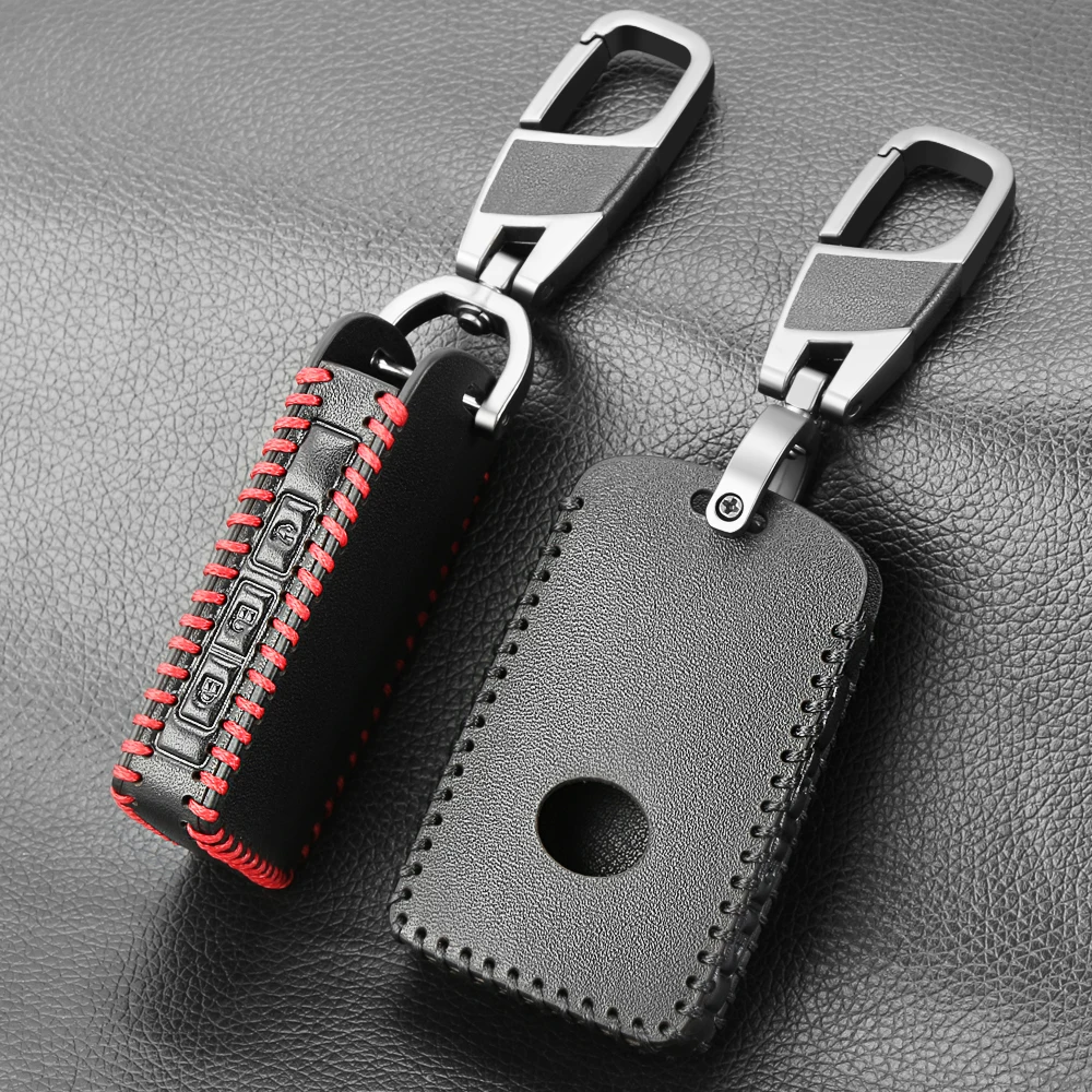 Чехол из натуральной кожи чехол для автомобильного ключа держатель крышки Mazda 3