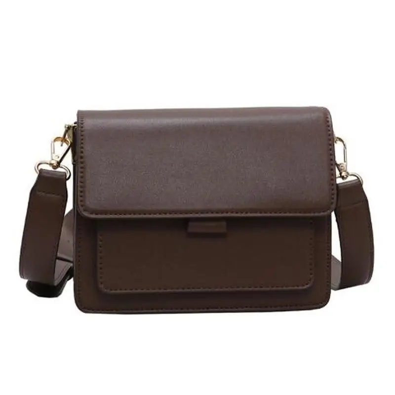 

Fashion Woman Shoulder Bag PU Leather Youth Ladies Small Square Bag light Wild Simple Female Daily Messenger Bag Waterproof Blue