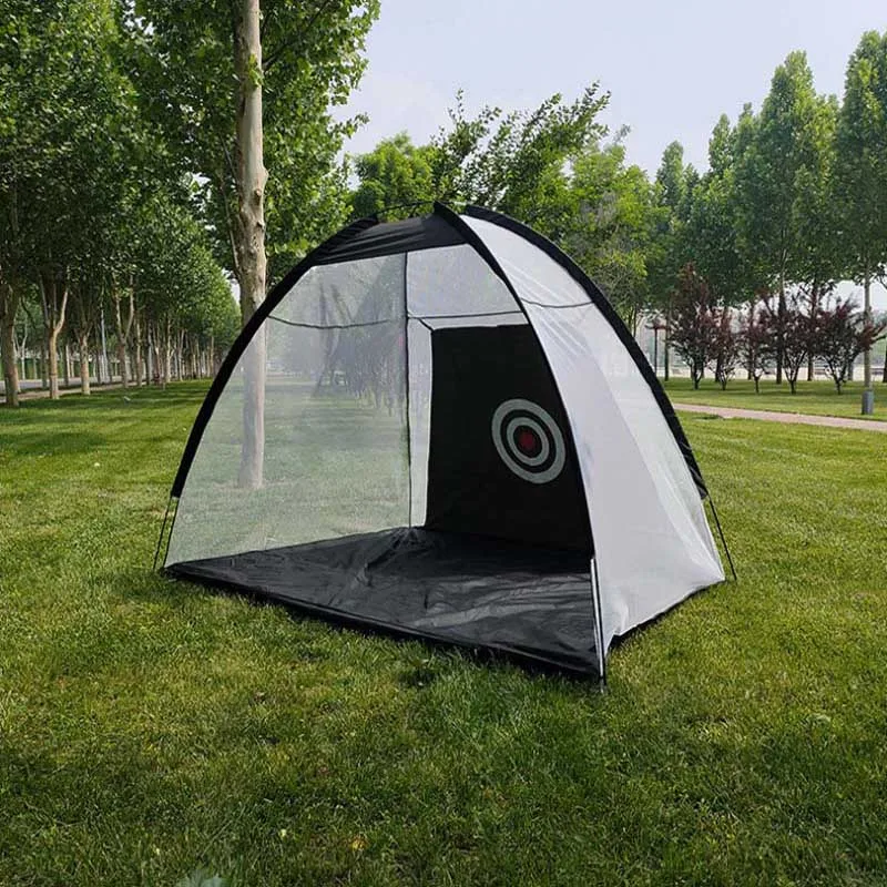 Satılık Katlanabilir Kapalı Açık 2m * 1.4m * 1m Golf Pratik Net Isabet Kafes Bahçe Otlak Uygulama çadırı Eğitim Yardımları Golf Aksesuarları