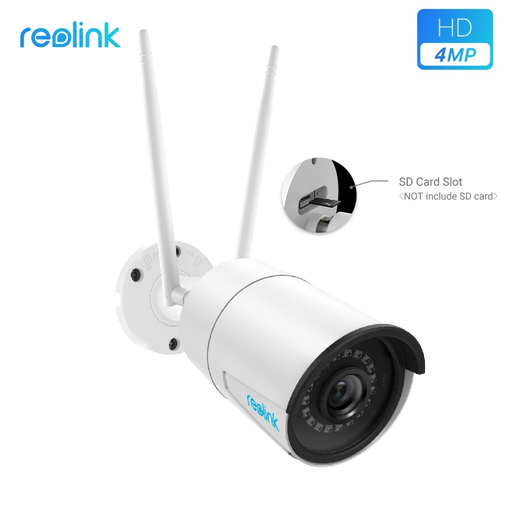 Reolink, RLC-410W-4MP, двойная, WiFi, 2,4G/5G, уличная камера наблюдения, 2560x1440, HD IP Cam, беспроводная, непогодная, камера безопасности