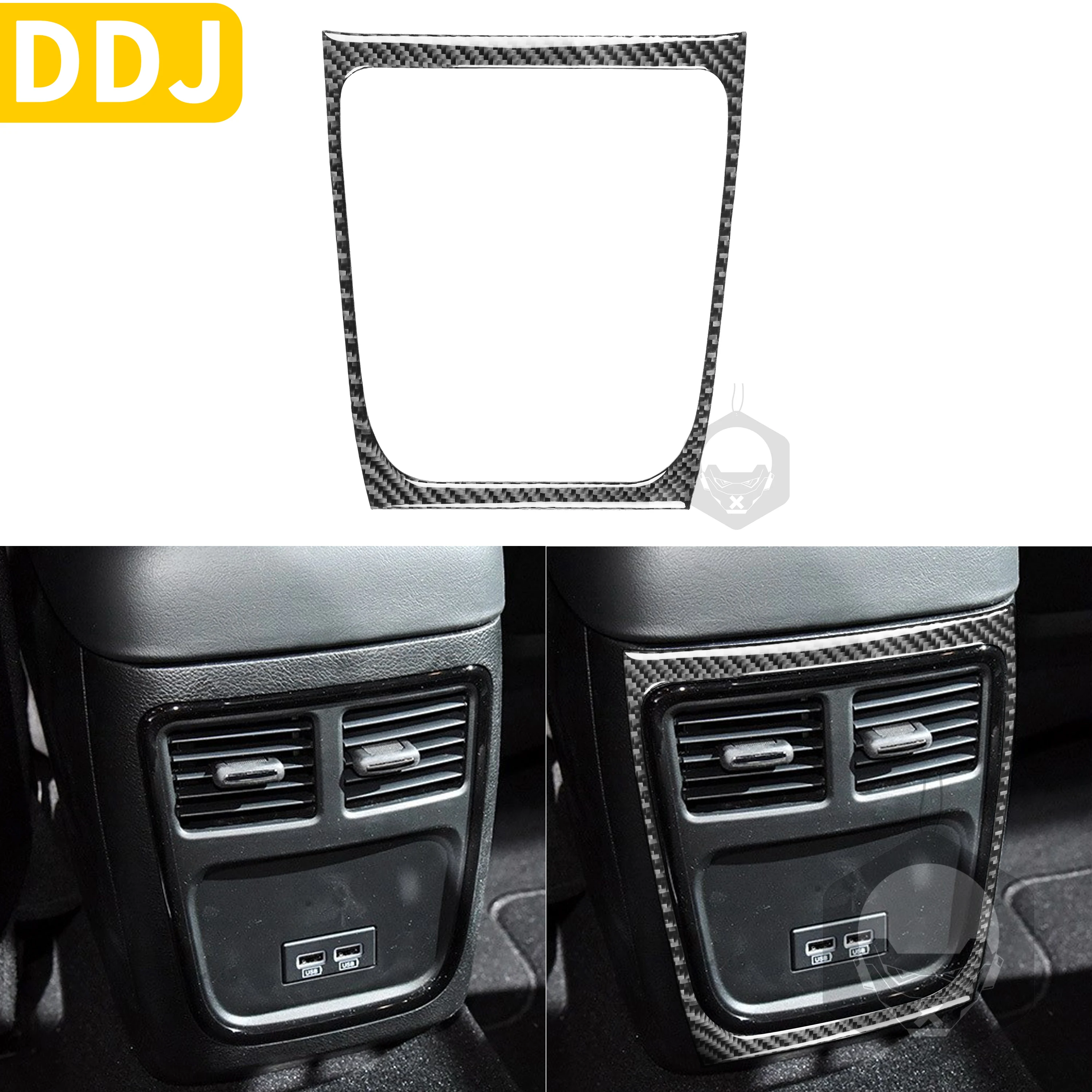 

Для Dodge Charger LD 2015 + карбоновое волокно задняя консоль Панель рамка наклейка внутренняя отделка тюнинг накладка автомобильные аксессуары