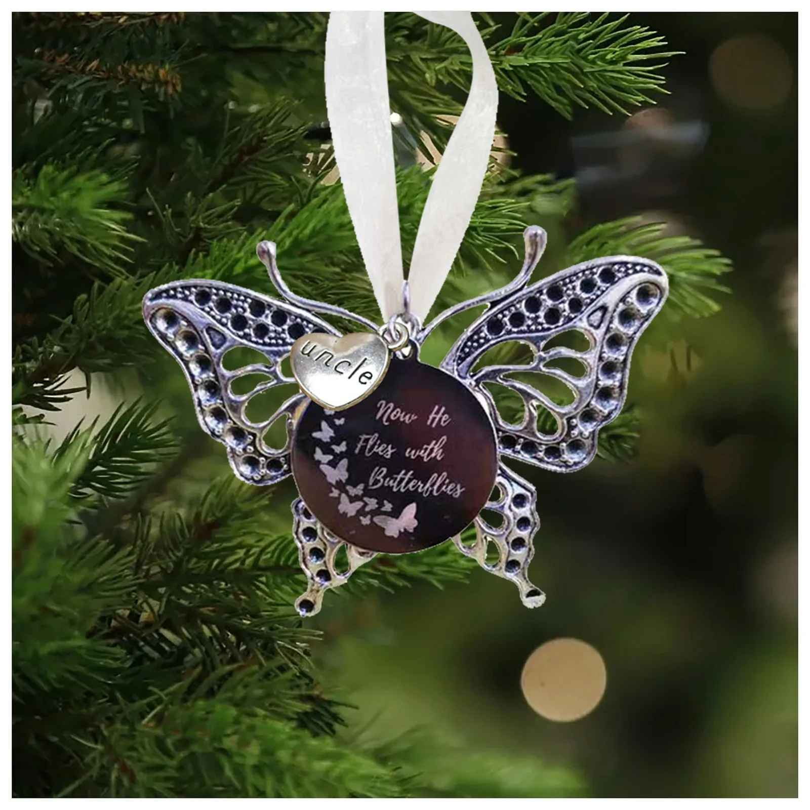 Подвесные Украшения для новогодней елки Xmass украшения с бабочками | Дом и сад