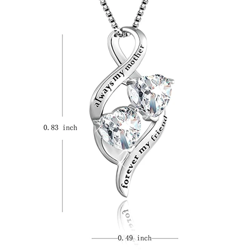 

1PC Elegant Pendant Necklace Jewelry Gifts For Mother Sterling Silver Necklace Summer Jewelry Mother's Day Gift