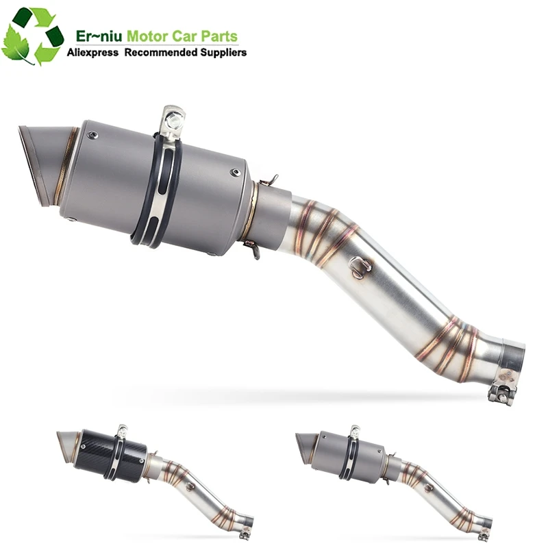 

Полная выхлопная система мотоцикла выхлопной контакт глушителя, средняя Соединительная труба, накладная труба для Honda CBR300 CBR250R 2011-2019