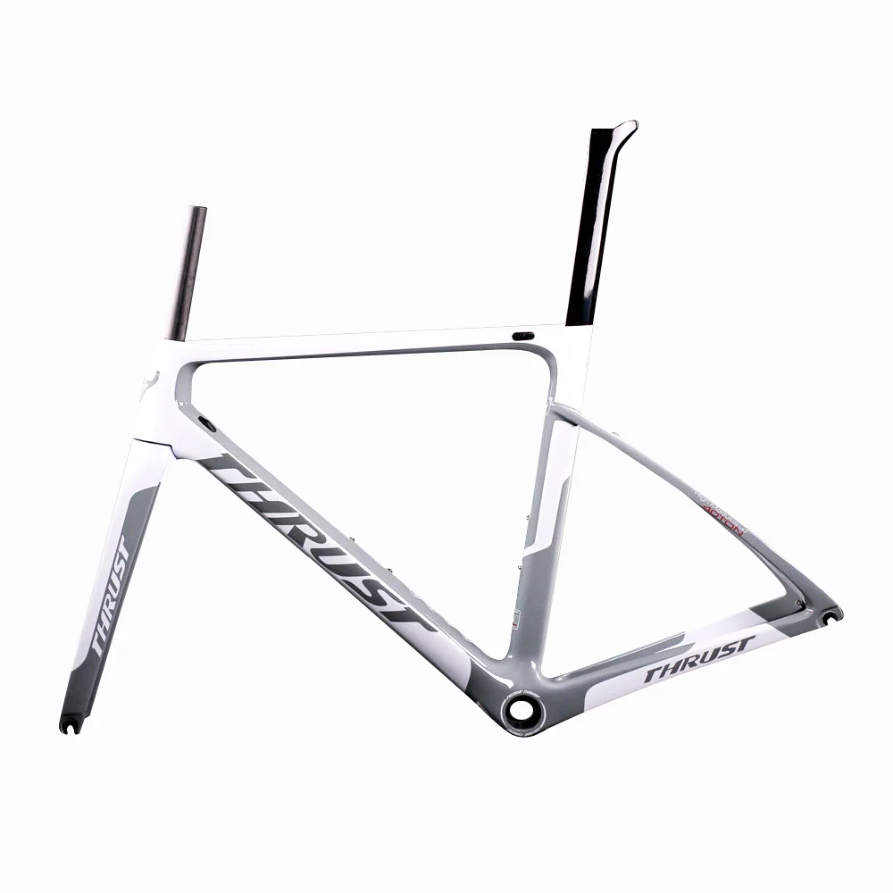 Bicycle Frame Carbon Road 2022 Carbon Bike Frame Super Light 700C Aero Bicycle Frameset with Fork Seatpost Headset Clamp 7 Color