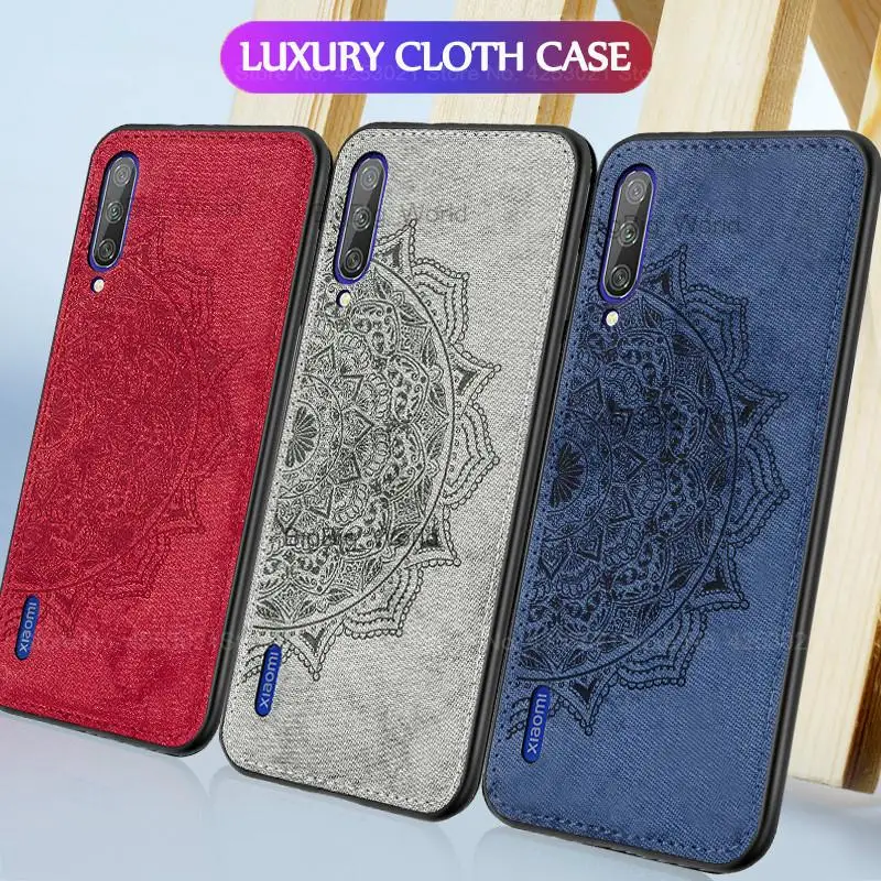 Мягкий тканевый чехол с цветочным рисунком для Xiaomi 9T Pro Redmi K20 Note 8 7 6 7A 6A Frabic Mi 9 A2 A3
