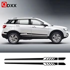 Для GREAT WALL HAVAL H6 H9 M6 F7 POER WEY STEED аксессуары для автотюнинга 2 шт. боковые наклейки на двери автомобиля виниловая пленка наклейки
