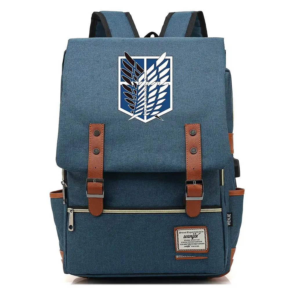 Рюкзак для ноутбука Attack on Titan школьная сумка на плечо студентов рюкзак подростков