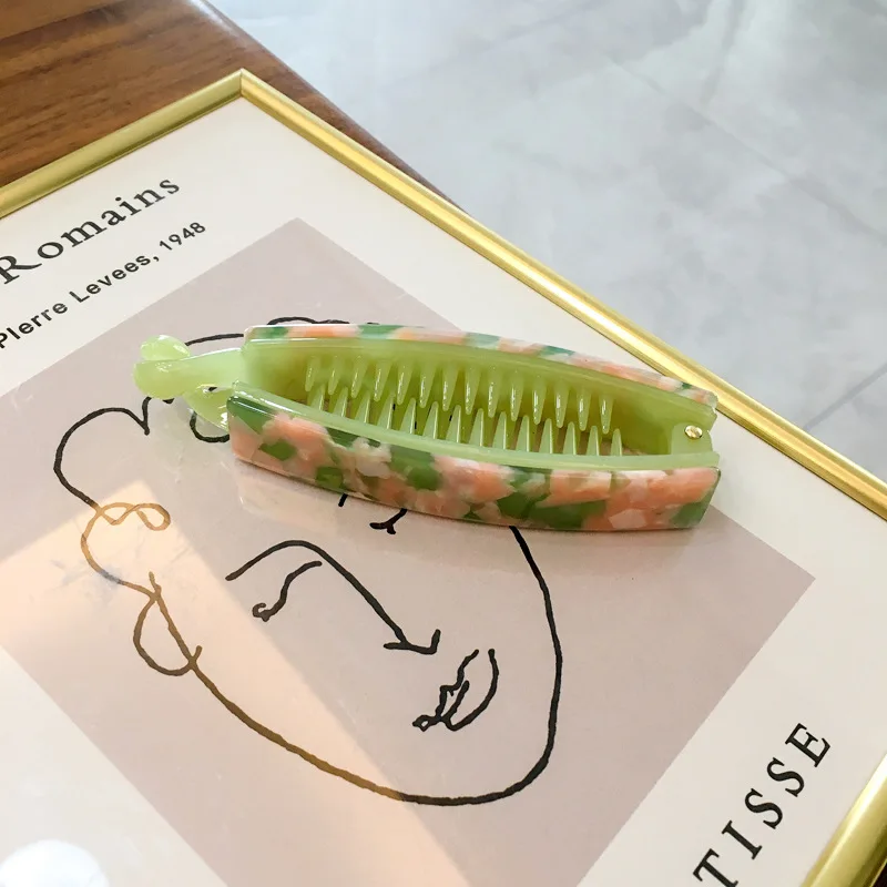 

New Korean Barrettes Clip for Women New Acetate Plate Hair Clips