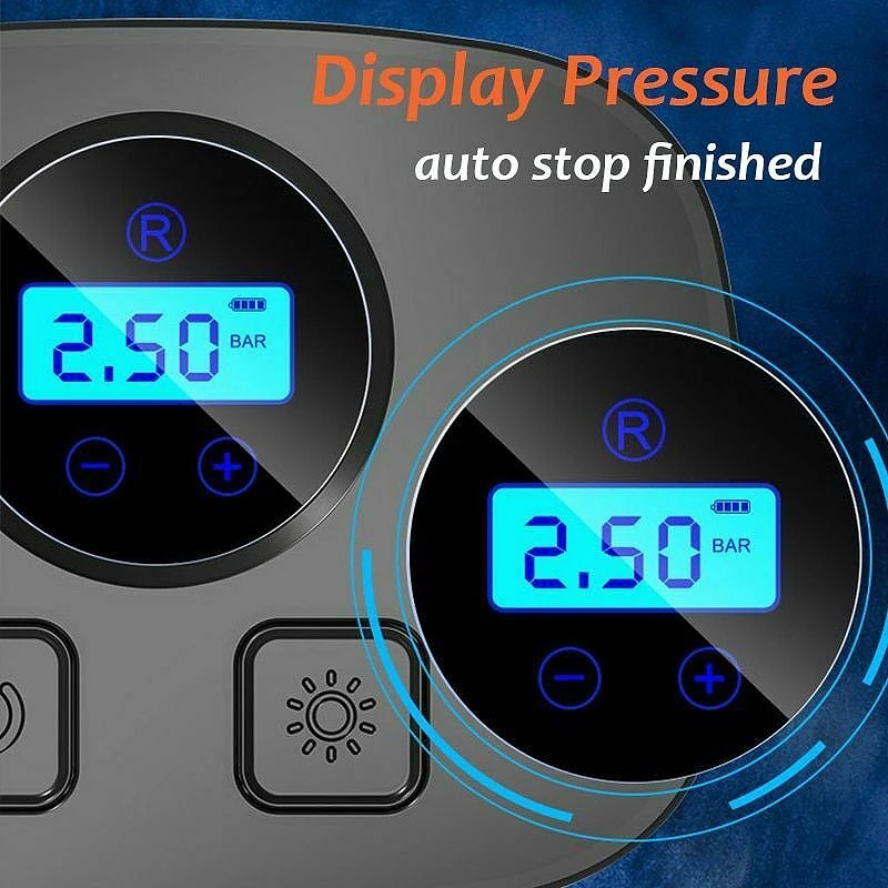 

Portable Wireless Car Air Compressor 12V 150PSI Car Tire Air Pump with Digital Pressure Gauge Car Tyre Inflator
