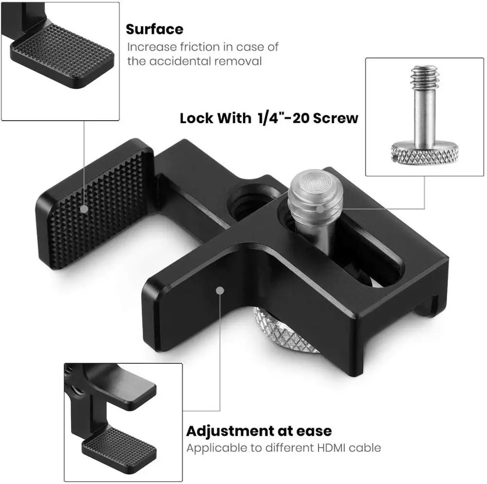 HDMI кабель зажим для Blackmagic видео монитор системы помощи клетка G7/GH4/GH3 BMMCC