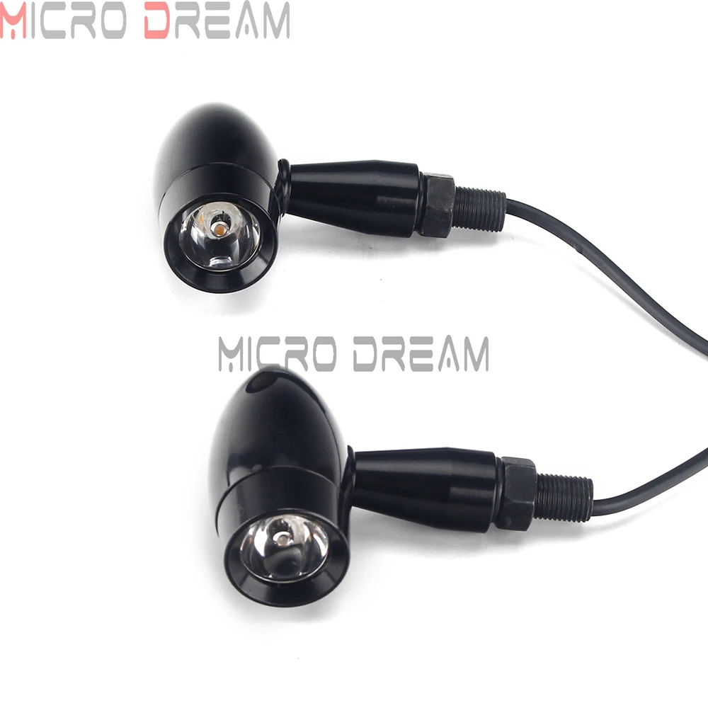 10 мм мотоциклетная левая и правая мини-пуля светодиодный индикатор поворота