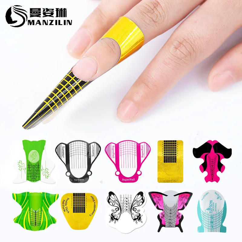 100 трафарет для наращивания формы ногтей|Форма ногтей| |